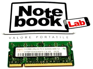 Ram Sodimm So-dimm Hynix 512Mb 512M 512 Mb M PC2-4200S DDR2-533 DDR2 DDR 2 533 - Foto 1 di 1
