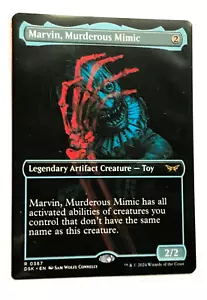 MTG Duskmourn MARVIN, MURDEROUS MIMIC, Rare 0367 Borderless, Mint/NM, Unbespielt! - Bild 1 von 2