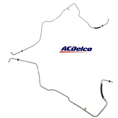 Auto Transmission Oil Cooler Lines Set of 2 Upper Lower Pair for Chevrolet GMC - Image 1 of 4