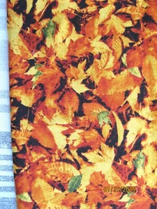 Fall colored leaf print from Blank Textiles - Picture 1 of 1
