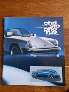 Christophorus Porsche Magazine Issue No 208 October 1987. Imsa etc - Picture 1 of 13