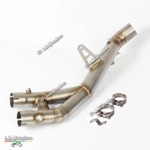 Tubo de enlace de tubo de escape medio deslizante de 60,5 mm para Yamaha YZF R1 R1M MT-10 2015-2022 - Imagen 1 de 11