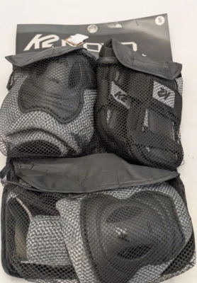 Juego de 3 almohadillas K2 Sports MOTO Protective Gear - gris negro, para hombre (pequeño) Foto 1 de 4