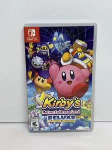 Kirby's Return to Dream Land Juego Deluxe para Nintendo Switch ~ Usado en Excelente Condición, CIB - Imagen 1 de 14