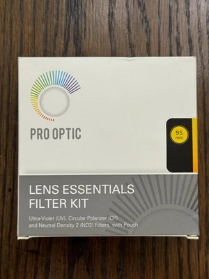 Pro Optic 95mm 3 Filter Kit-Ultra Violet (UV)-Circular Polarizer (CP)-ND2 NEW! - Image 1 of 4