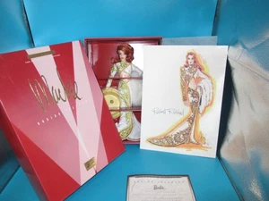 Barbie pelirroja radiante Bob Mackie 2001 colección limitada alfombra roja - Imagen 1 de 15