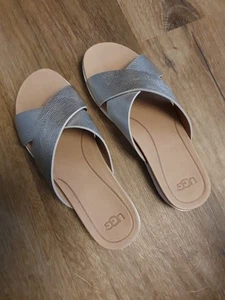 Sandale Sandalette Pantolette UGG 40 SILBER *NEU * - Bild 1 von 2