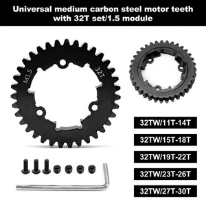 For TRAXXAS X-MAXX 1/5 XRT 6S 8S 32T 1.5 MOD CARBON STEEL SPUR+ PINION GEARS - Picture 1 of 16
