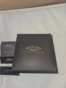 Rotary Chronograph Men's Watch S.steel Black Dial - Picture 1 of 5