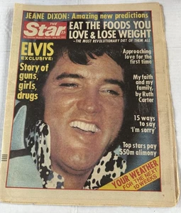 The Star Newspaper August 23, 1977 Elvis Presley Guns, Girls, Booze - Picture 1 of 5