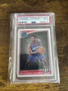 2018-19 Donruss Optic SHAI GILGEOUS-ALEXANDER Rated Rookie RC #162 PSA 9 (Mint) - Picture 1 of 2