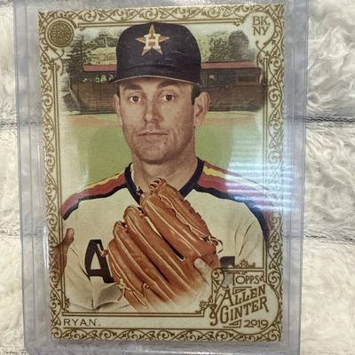 Gold Border 2019 Topps Allen Ginter X Nolan Ryan #11 Astros - Image 1 of 2
