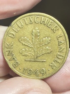 1949 F 10 Penning Bank Deutscher Lander Minted In Stuttgart. - Picture 1 of 5