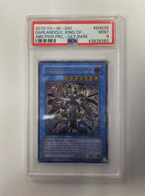 2010 YUGIOH ABPF-EN039 GARLANDOLF KING OF DESTRUCTION ULTIMATE Rare Graded PSA 9 - Image 1 of 3