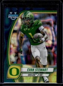 2024 Bowman U Chrome - Evan Stewart #75 Teal Lava Refractor - Picture 1 of 2