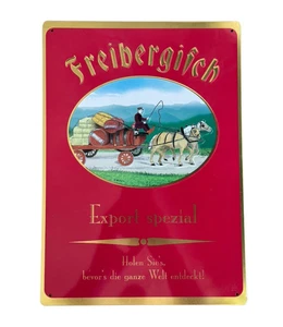 Blechschild Freiberger Bier, "Freibergisch Export spezial", ca. 25 x 35 cm - Bild 1 von 4