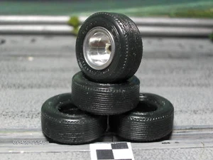 1/32 URETHANE SLOT CAR TIRES 2pr fit Vintage Revell Monogram Lg Rears 22x9 - Picture 1 of 1