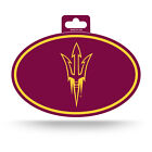 Arizona State Sun Devils Oval Decal Sticker Full Color NEW 3x5 Inches Free Ship