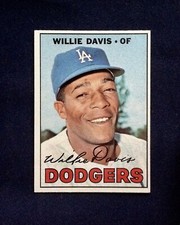 1967 # 160 Willie Davis Dodgers  Topps  EX-MT