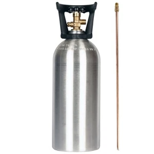 New 10 lb. Aluminum CO2 Cylinder with Siphon Tube and Handle DOT Stamped CGA320 - Picture 1 of 5