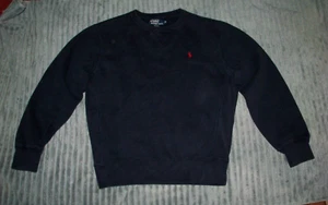 Men's (M) POLO-RALPH LAUREN Navy PONY Sweatshirt (Slim Fit) - Picture 1 of 3
