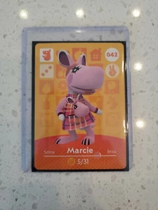 Marcie #042 Never Scanned Animal Crossing Amiibo Card in Sleeve and Top Loader - Picture 1 of 2