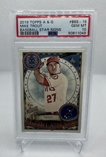 2019 TOPPS ALLEN & GINTER BASEBALL CARD #BSS-15 MIKE TROUT PSA 10 Star Signs