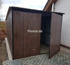 Blechgarage 3x5x2,14m Fertiggarage Schuppe KFZ Lager | inkl. Lieferung | 28874! - Bild 1 von 14