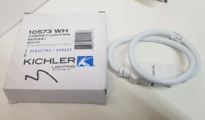 Kichler 10573WH 21" Cable Conector para Barras de Luz Blanco Foto 1 de 4