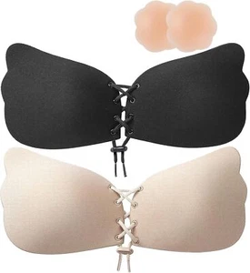 Adhesive Bra Strapless Bra Backless Bra Invisible Bra with 2 Piece (Size:C) - Picture 1 of 6