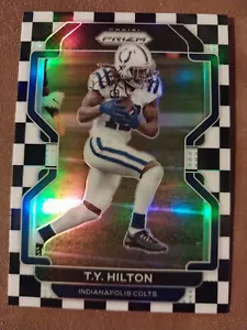 2021 TY HILTON PANINI PRIZM CHECKERBOARD NFL CARD #21 INDIANAPOLIS COLTS  - Picture 1 of 2