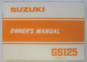 Suzuki GS125 Feb 1982 #99011-05330-01A Motorcycle Owners Handbook - Picture 1 of 5