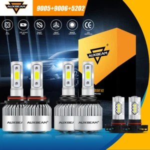 AUXBEAM 9005 9006 LED Headlight 2504 Fog Light Bulbs for Dodge Journey 2015-2019 - Picture 1 of 12