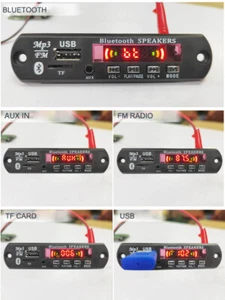 USB MP3 Module Bluetooth 12V MP3 WMA Decoder Board Audio Module FM AUX USB2504 - Picture 1 of 16