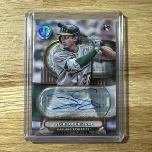 2024 Topps Tribute Tyler Soderstrom Auto RC #d /25 Orange Athletics TA-TS - Bild 1 von 3
