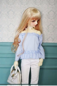 BJD 1/3 1/4 DD SD MSD MDD Girl Doll Clothing set Only Shirt+Pants Outfit - Picture 1 of 6
