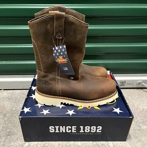 Thorogood Hombres Talla 9.5 EE 804-4372 Acero EH Puntera de Seguridad 11” Wellington Hecho en EE. UU. NUEVO - Imagen 1 de 10