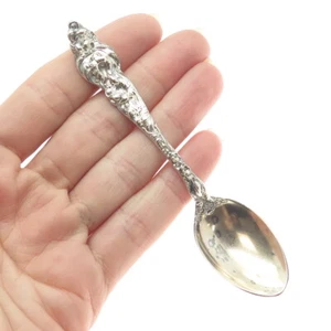 REED & BARTON 925 Sterling Silver Antique 1901 Les Six Fleurs Coffee Spoon 4" - Picture 1 of 8