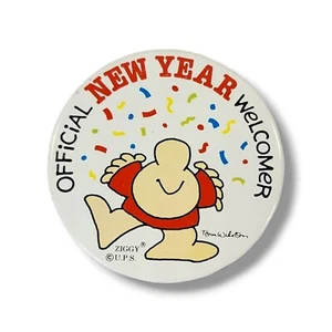 Vintage UPS Official New Year Welcomer United Parcel Service New Years Pin - Picture 1 of 3