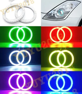 RGB Anillo Halo para Nissan 350Z 06-09 Faro Ángel Ojo Bluetooth DRL Flash Lámpara - Imagen 1 de 12