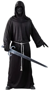 Costume uomo Halloween soldato oscuro mietitore vestito fantasia sconosciuto fantasma fg - Foto 1 di 12