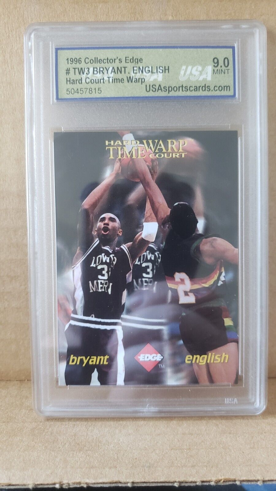 1996 Collector's Edge Time Warp Factory Kobe Bryant Alex English Card USA 9 Mint