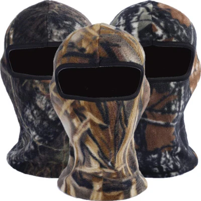 Máscara facial militar polar pasamontañas capucha invierno clima frío esquí equitación gorra Foto 1 de 4