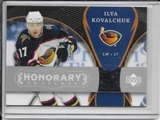 2007-08 Upper Deck Trilogy Ilya Kovalchuk Honorary Swatches Jersey