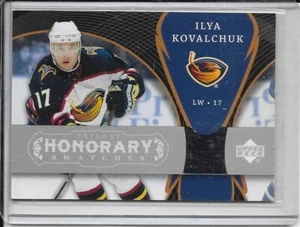 2007-08 Upper Deck Trilogy Ilya Kovalchuk Honorary Swatches Jersey - Imagen 1 de 2