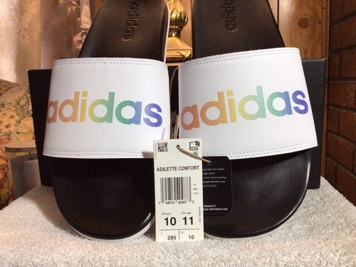 Adidas Adilette Comfort Slides uomo 10 donna 11 nuove con scatola