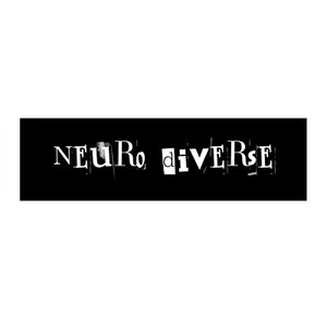 Neurodiverse Newspaper Bumper Sticker - Picture 1 of 4
