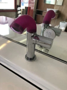 RUBINETTERIA ZAZZERI Mod. POP VIOLA MIRTILLO BATT. LAVABO E BATT. BIDET - Imagen 1 de 2