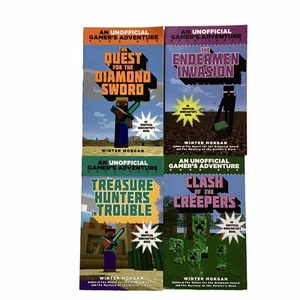 An Unofficial Gamer's Adventure-MINECRAFT Series-4 Book Lot(#1,3,4,6)-Winter M - Picture 1 of 7