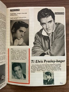 Elvis Presley Vintage Scrapbook Rare Danish Newspaper Clippings 1950s-1970s - Picture 1 of 24